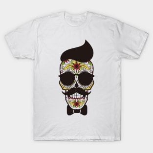 Sugar Skull Hipster T-Shirt